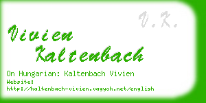 vivien kaltenbach business card